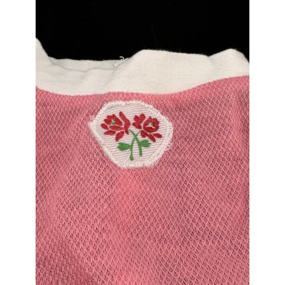 Unbranded Vtg 1980s Doll Pink Floral Mesh Long Sleeve Shirt Cabbage Patch Kids - Picture 2 of 4